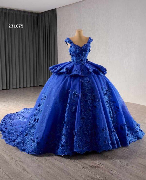 luxury model flower ball gown quinceanera dress 231075
