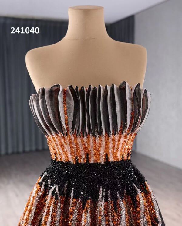 luxury model beading a line long eveningdress 241040