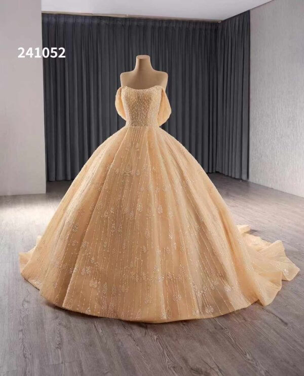 luxury model ball gown prom dress quinceanera dress 241052