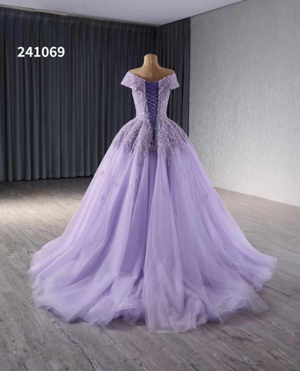luxury model long a line beading sleeveless formal evening dress 241069