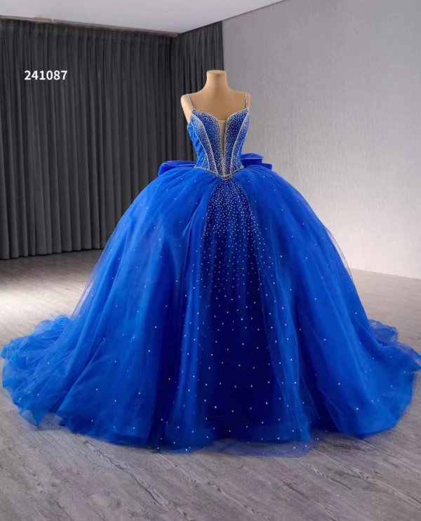 luxury model ball gown sleeveless spaghetti quinceanera dress241087