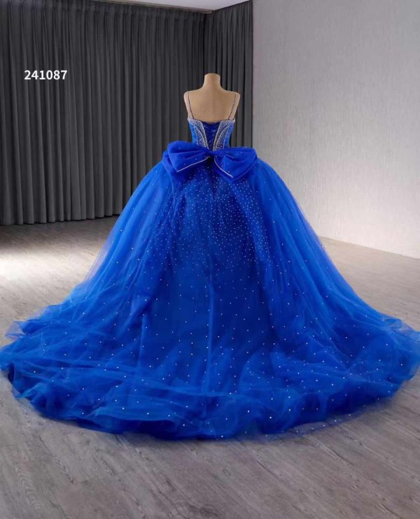 luxury model ball gown sleeveless spaghetti quinceanera dress241087