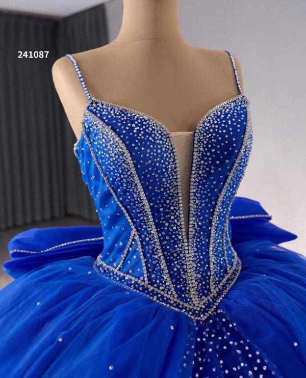 luxury model ball gown sleeveless spaghetti quinceanera dress241087
