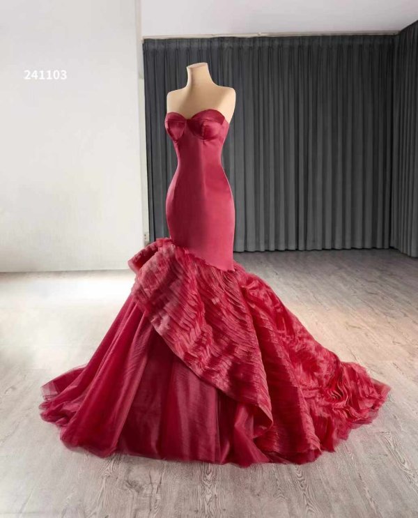 luxury model sexy sleeveless flormal evening dress 241103