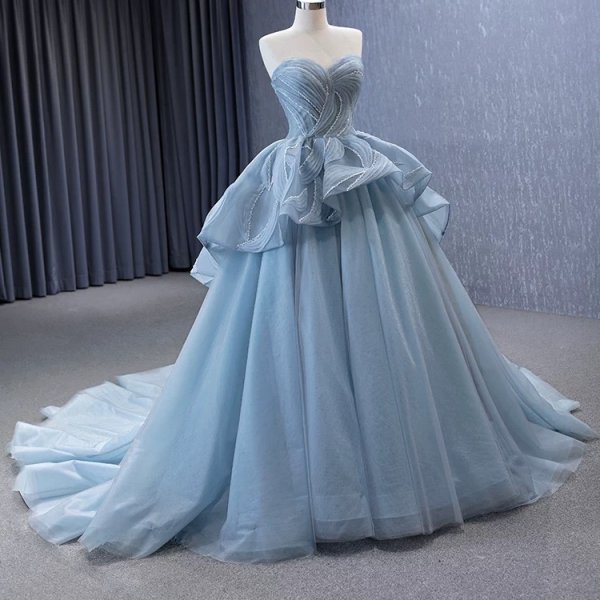 luxury model light blue a line long prom dresses 231064