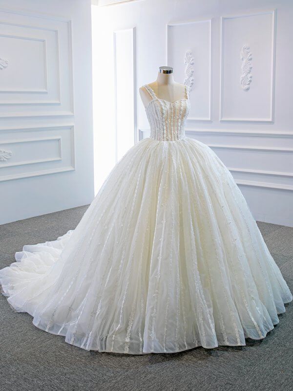 Luxury Model Sweetheart Ball Gown Wedding Dress 66960