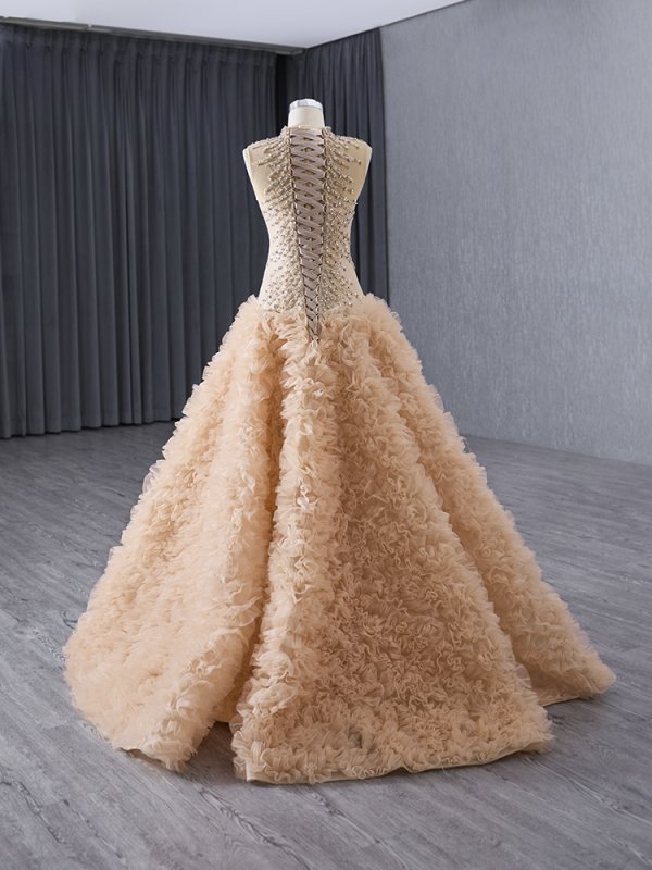 luxury model sleeveless beading long mermaid formal prom dress evening gown 241015