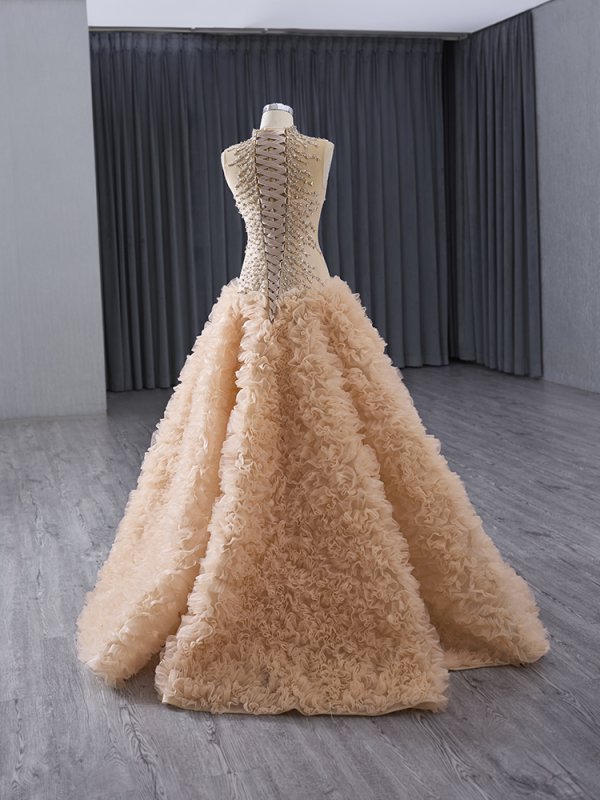 luxury model sleeveless beading long mermaid formal prom dress evening gown 241015