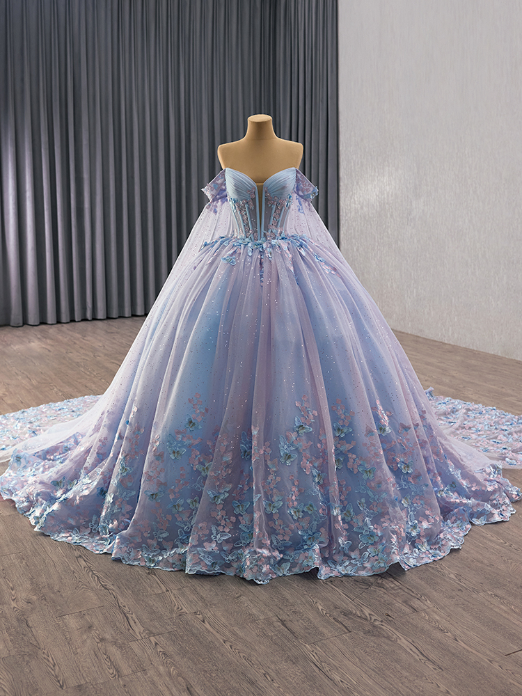 luxury model off the shoulder ball gown quinceanera dress 251025