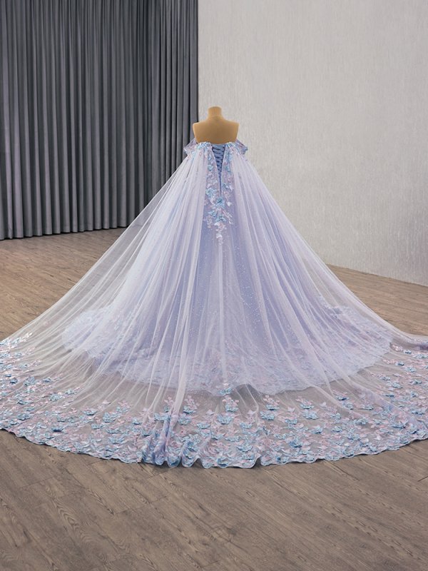 luxury model off the shoulder ball gown quinceanera dress 251025