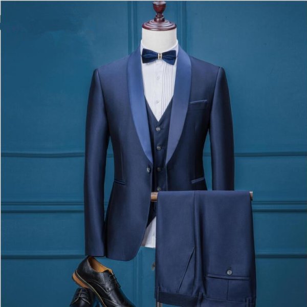 custom made men suit jacket vest pant men suit 1
