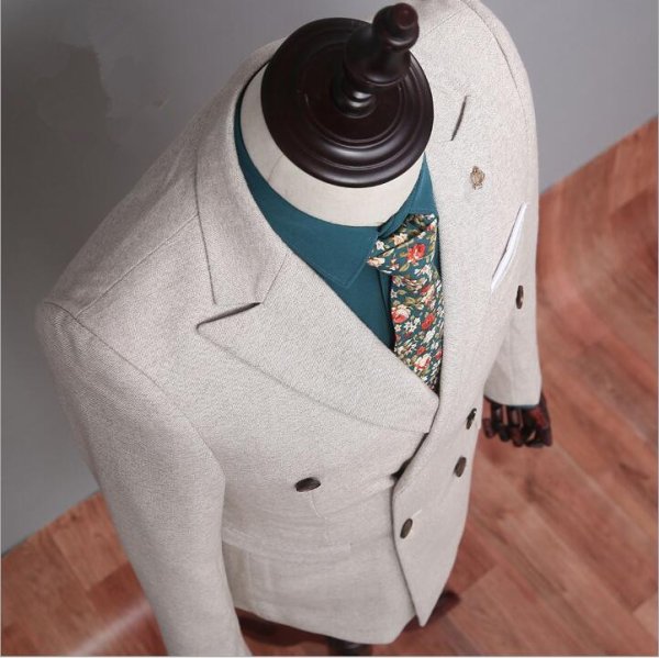 custom made men suit jacket vest pant men suit 10