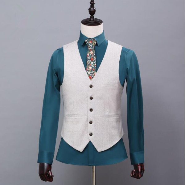 custom made men suit jacket vest pant men suit 10