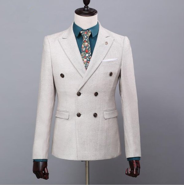 custom made men suit jacket vest pant men suit 10