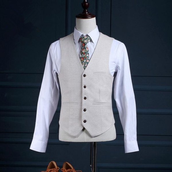 custom made men suit jacket vest pant men suit 11