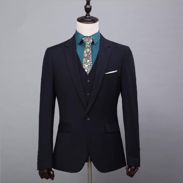 custom made men suit jacket vest pant men suit 13