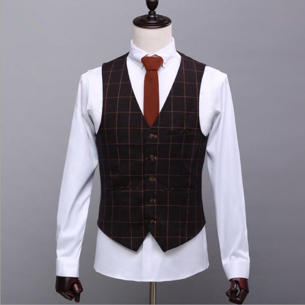custom made men suit jacket vest pant men suit 14