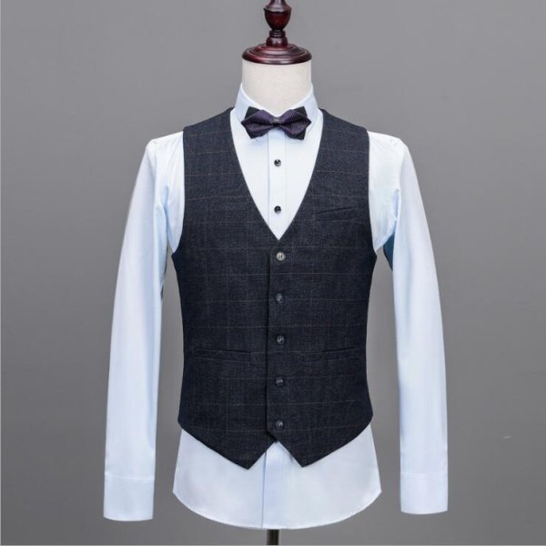 custom made men suit jacket vest pant men suit 17
