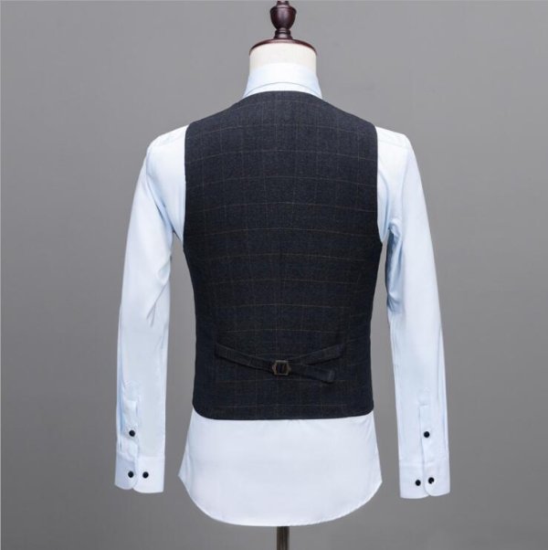 custom made men suit jacket vest pant men suit 17