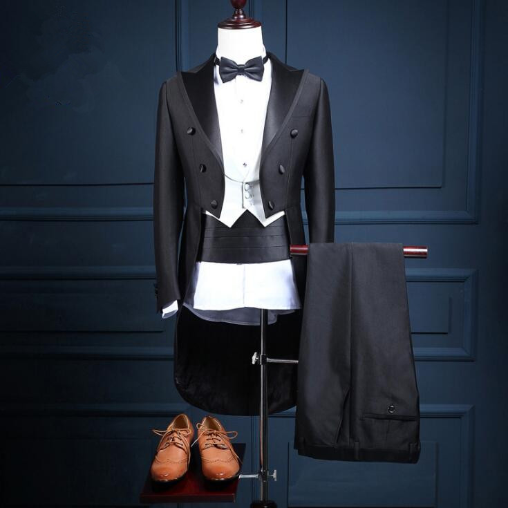 custom made men suit jacket vest pant men suit 5