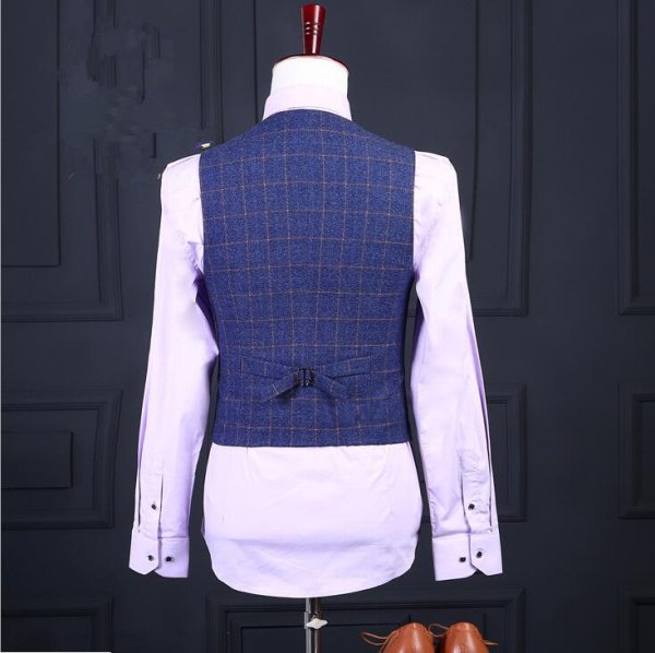 custom made men suit jacket vest pant men suit 7