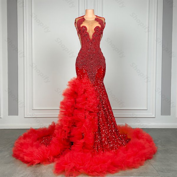 purple sleeveless beading halter long mermaid prom dress xy0012 (复制)