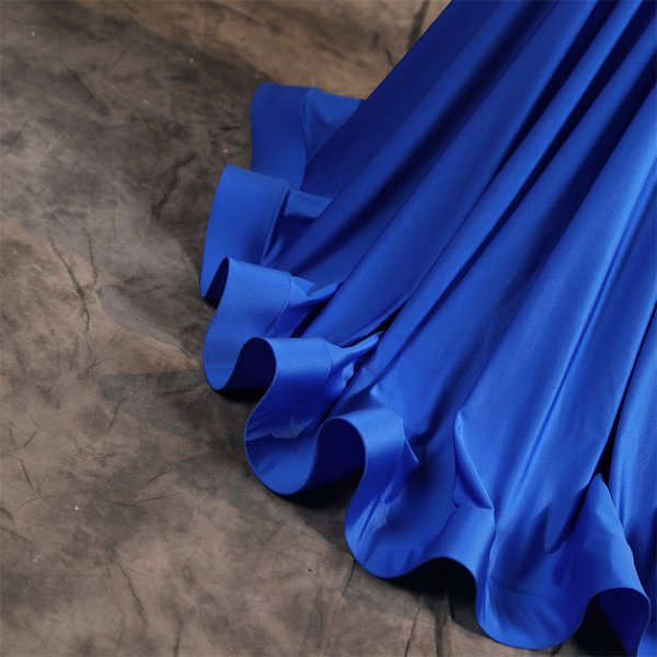 blue sleeveless beading applique sleeveless mermaid formal prom dress evening gown fy45001