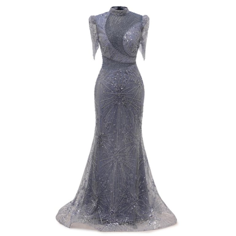 sexy short sleeve beading mermaid formal prom dress evening gown www72003