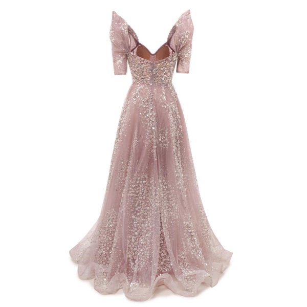 modest beading sequin a line formal prom dress evening gown www75002