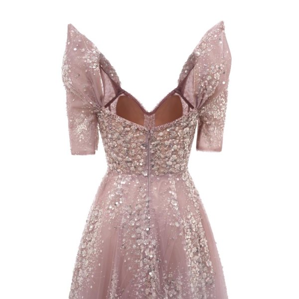modest beading sequin a line formal prom dress evening gown www75002
