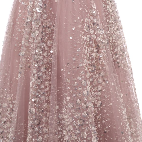 modest beading sequin a line formal prom dress evening gown www75002
