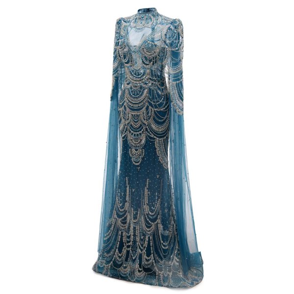 modest beading sequin mermaid formal prom dress evening gown www75003