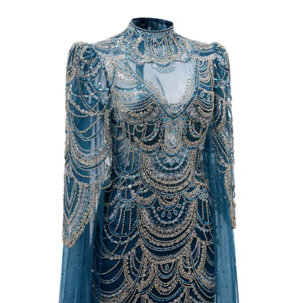 modest beading sequin mermaid formal prom dress evening gown www75003