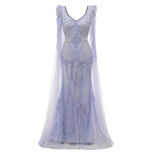 modest beading sequin mermaid formal prom dress evening gown www75004