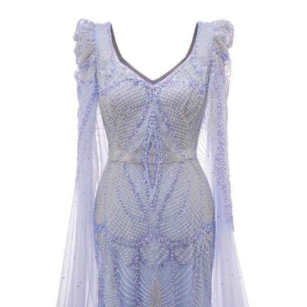 modest beading sequin mermaid formal prom dress evening gown www75004