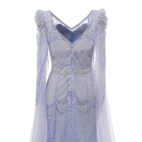 modest beading sequin mermaid formal prom dress evening gown www75004