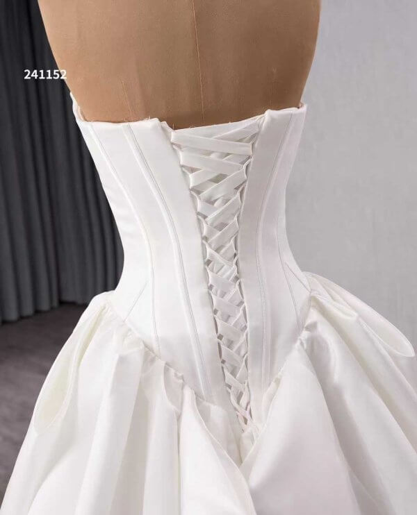 luxury model one shoulder neck long sleeve flower long mermaid wedding dress 241153 (复制)
