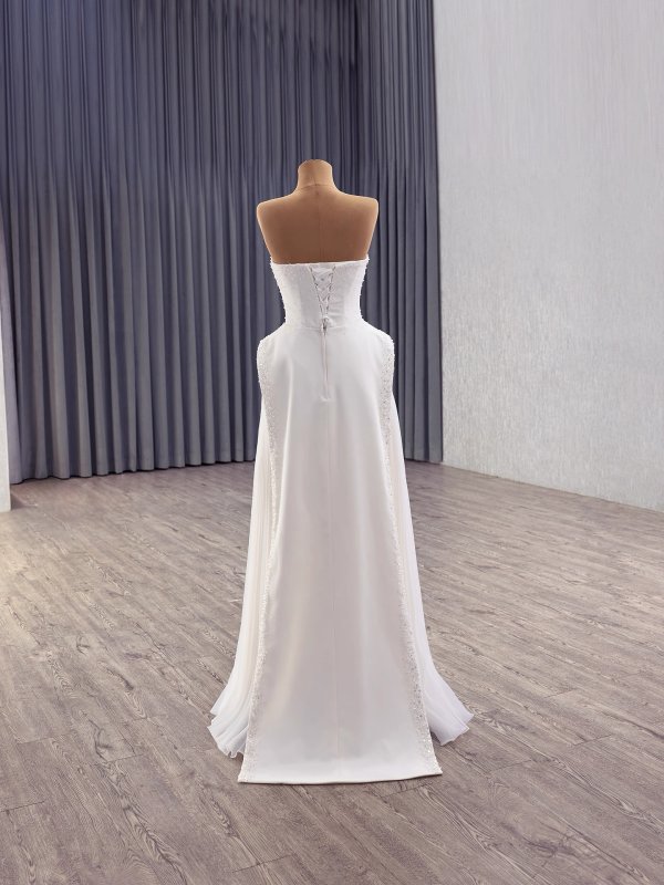 luxury model sleeveless pleats ruffles mermaid long evening dress 251030